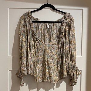 Floral Elan Off the Shoulder Shirt